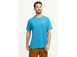 T-Shirt JACK WOLFSKIN "WILDTRAIL T M", Herren, Gr. M (50), blau (empireblau), Obermaterial: 100% POLYESTER, Shirts T-Shirt