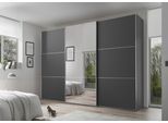 Schwebetürenschrank STAUD "Includo, Made in Germany", dekor salbei, B:280cm H:222cm T:68cm, Holzwerkstoff, Schränke, Schwebetürenschrank, Mit Spiegeltüre und vier verschiedenen Ausstattungsvarianten