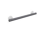 Hewi System 800 K Haltegriff 950.36.1309992 reinweiß, Kunststoff, Außenmaß 600 mm, Griff anthrazitgrau