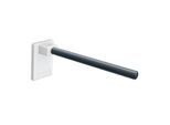 Hewi System 800 K Stützklappgriff Mono 950.50.1109933 Ausladung 600mm, Abdeckung reinweiß, rubinrot