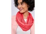 Loop STREET ONE, Damen, Gr. onesize, sunset rot, Stoff, 100% Viskose, unifarben, Modetücher Loop, zart