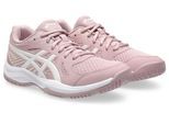 Hallenschuh ASICS "UPCOURT 6", Damen, Gr. 40,5, morganite, weiß, Textil, Schuhe Hallenschuh, besonders geeignet für Handball und Volleyball