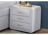 Nachtkommode MAINTAL, grau (silbergrau), B:48cm H:50cm T:43cm, Sideboards, Nachtkommode
