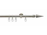Gardinenstange LIEDECO "Mailand" Gr. 4, silber (edelstahlfarben), L:240cm Ø:16mm, Metall, Gardinenstangen, Gardinenstange