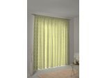 Vorhang ADAM "Retro Floret" Gr. 1, grün (hellgrün), B:145cm H:145cm, Jacquard, Baumwolle (Bio-Baumwolle), Gardinen, Vorhang, aus 100% Bio-Baumwolle