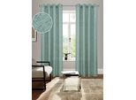 Gardine BRUNO BANANI "Jaden" Gr. 1, grün, B:140cm H:145cm, Polyester, Gardinen, Gardine, modern, zeitloser Schal, Leinenoptik