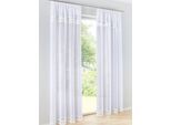 Gardine HEINE HOME Gr. 3, weiß, B:130cm H:225cm, Polyester, Gardinen, Gardine
