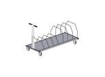 Rocholz Untertischmagazin SYSTEM 2000 fahrbar 1600x600x604 mm (2043)