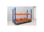 Regalwerk Fassauflage Horizontal mit Endanschlag für 200 Liter-Fass RAL 2004 (B4-14001-E)