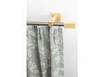 Gardinenschiene GARESA "Cubus, Quader Innenlauf", beige (natur, chromfarben), L:430cm, Gardinenstangen, Gardinenschiene, Innenlauf-Vorhanggarnitur, verlängerbar, Holz-Aluminium
