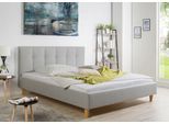 Polsterbett MAINTAL "Leesburg", grau (hellgrau), B:205cm H:99cm L:216cm, Betten, Polsterbett, Bettseiten zerlegt, ohne Bettkasten