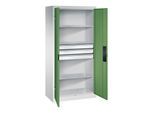 C+P Schwerlastschrank mit Schubladen Acurado, 1950x930x500mm, 7035/6011 ; C + P Möbelsysteme (8921-5230|S10198)