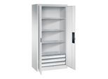 C+P Schwerlastschrank mit Schubladen Acurado, 1950x930x500mm, 7035/7035 ; C + P Möbelsysteme (8921-523|S10198)