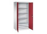 C+P Werkzeugschrank mit Schubladen Acurado, 1950x930x600mm, 7035/3003 ; C + P Möbelsysteme (8922-503|S10156)