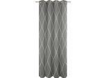 Vorhang ADAM "Casket Valdelana Light" Gr. 1, grau (dunkelgrau), B:145cm H:145cm, Jacquard, Baumwolle (Bio-Baumwolle), Gardinen, Vorhang, aus 100% Bio-Baumwolle