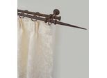 Gardinenstange GARESA "ESPERANCA", braun (rost), L:170cm Ø:16mm, Metall, Gardinenstangen, Gardinenstange, rustikale Vorhanggarnitur, verlängerbar, Endknopf Spitze, m. Ringe