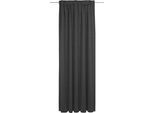 Vorhang WIRTH "Trondheim B", schwarz, B:132cm H:405cm, Polyacryl, Gardinen, Vorhang, nach Maß