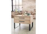 Nachttisch WIEMANN "Brüssel", beige (steineiche nachbildung, schiefer nachbildung), B:40cm, Tische, Nachttisch, vormontiert