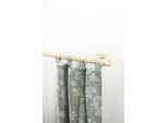 Gardinenstange GARESA "PILA", beige (natur), L:280cm Ø:20mm, Holzwerkstoff, Gardinenstangen, Gardinenstange, Vorhanggarnitur, verlängerbar, Knopf mit Ausschnitt, ohne Ringe
