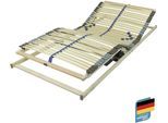 Lattenrost mit Motor BECO "Blue Royal Motor", transparent (weiß, neutral), B:100cm H:8cm L:200cm, Lattenroste, Lattenrost mit Motor, elektrisch verstellbar mit Funk Fernbedienung