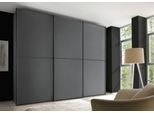 Schwebetürenschrank STAUD "Sinfonie Plus, edles Design in hochwertiger Qualität, Made in Germany", grau (vulkan), B:298cm H:240cm T:68cm, Holzwerkstoff, Schränke, Schwebetürenschrank, Mit vier verschiedenen Ausstattungsvarianten