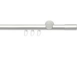 Gardinenstange LIEDECO "Innenlaufgarnitur 20 mm Power Zylinder" Gr. 1, grau (aluminiumfarben), L:120cm Ø:2mm, Aluminium, Gardinenstangen, Gardinenstange, Gardinenstange Komplett