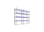 Bito Paletten-Komplettregal-Set P3 mit 4 Ebenen H5000xT1100xL17100 mm 1000 kg, unmontiert enzianblau (42525)