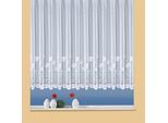 Gardine WECKBRODT "Flowers" Gr. 29, weiß, B:750cm H:245cm, Jacquard, Polyester, Gardinen, Gardine, Jacquard, strukturiert, halbtransparent, Floral, Waben-Bordüre, Store