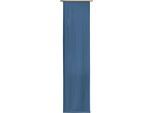 Schiebegardine WIRTH "Umea" Gr. 4, blau (dunkelblau), B:60cm H:245cm, Jacquard, Polyester, Gardinen, Schiebegardine