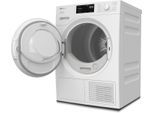 MIELE Wärmepumpentrockner "TSC643WP EcoSpeed&8kg", Energieeffizienz: C, weiß, B:59,6cm H:85cm T:64,3cm, Trockner, Getestet auf 20 Jahre perfekte Wäschepflege, 25 Jahre Motorgarantie, Wärmepumpentrockner