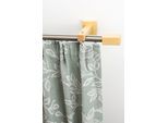 Gardinenschiene GARESA "Cubus, Quader Innenlauf", beige (natur, chromfarben), L:540cm, Gardinenstangen, Gardinenschiene, Innenlauf-Vorhanggarnitur, verlängerbar, Holz-Aluminium