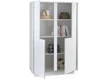Highboard HOME AFFAIRE "Ice", weiß (weiß hochlglanz lack), Sideboards, Highboard, grifflos