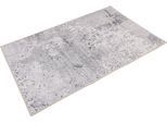 Badematte WECON HOME "Room 9", bunt (grau, silberfarben), H:6mm, Polyester, Badematten, Badematte, Vintage Design, waschbar, Badezimmerteppich