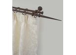 Gardinenstange GARESA "ESPERANCA", braun (rost), L:480cm Ø:16mm, Metall, Gardinenstangen, Gardinenstange, rustikale Vorhanggarnitur, verlängerbar, Endknopf Spitze, m. Ringe