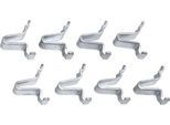 Bodenträger für Schäfer Shop Select Materialschränke Serie MS mit Rastermaß 25 mm, B 13 x T 28 x H 34 mm, Stahl verzinkt, 8 Stück