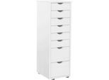 Kommode OTTO HOME "Gava", weiß, B:34cm H:102cm T:39cm, FSC-zertifiziertes Massivholz, Sideboards, Kommode, massives Kiefernholz, mit vielen Stauraummöglichkeiten, Breite 34 cm
