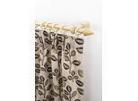 Gardinenstange GARESA "Evi", beige (natur), L:350cm, Holzwerkstoff, Gardinenstangen, Gardinenstange, Vorhanggarnitur Holz, verlängerbar, Wandmont.,mit Ringe/2 Lauf Gleiter