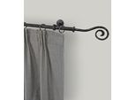 Gardinenstange GARESA "ESPERANCA", schwarz, L:120cm Ø:16mm, Metall, Gardinenstangen, Gardinenstange, rustikale Vorhanggarnitur, verlängerbar, Eisen, Endk. Spirale