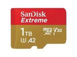 SANDISK Speicherkarte "microSDXC Extreme", rot (gold, rot), 1000 GB, Speicherkarten