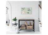 SIGEL Glas-Magnettafel Artverum, rahmenlos, freischwebend, inkl. 3 x Neodym-Magnete, B 600 x T 15 x H 400 mm, ESG, mintgrün-matt