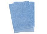Waschlappen HAMMETEX "2er-Set Waschlappen 15x22 cm, 100% Baumwolle, weich und saugfähig", blau (hellblau), B:15cm L:22cm, Baumwolle, Waschlappen