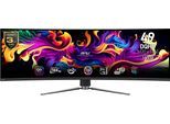 MSI Curved-Gaming-OLED-Monitor "MPG 491CQP QD-OLED", Energieeffizienz: F (A-G), schwarz, B:119,5cm H:37,2cm T:19cm, Monitore