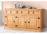 Sideboard OTTO HOME "Mexiko", beige (naturfarben), B:151cm H:84cm T:47cm, Massivholz, Sideboards, Sideboard, Kommode aus massivem Kiefernholz, Breite 151 cm