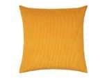 Dekokissen PAD "CASUAL", gelb (honey, unifarben), B:60cm L:60cm, Polyacryl, Polyester, Dekokissen_Sitzkissen_Kissenhüllen, Made in Europe