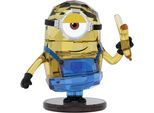 Comicfigur SWAROVSKI "Dekofigur Kristallfigur Sammelfigur Minions Stuart", gelb (gelb, blau, schwarz, braun, kristallweiß, weiß, silberfarben), Dekofiguren, B/H/T: 3,5cm x 5,3cm x 5,14cm, Leder, Metall, Swarovski Kristall, Swarovski Kristall, B:3,5cm H:5,3cm T:5,14cm
