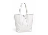 Schultertasche "EasyGo", Mädchen, Gr. B/H/T: 40cm x 30cm x 12cm onesize, weiß, Leder, COLLEZIONE ALESSANDRO, Taschen Schultertasche, aus softem Leder, Made in Italy