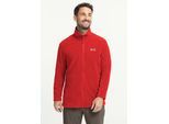 Fleecejacke JACK WOLFSKIN "TAUNUS 100 FZ M", Herren, Gr. M (50), rot (sirenrot), Obermaterial: 100% POLYESTER. Futter: 100% POLYESTER, Jacken Fleecejacke