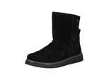 Stiefelette LEGERO "Legero Stiefelette Veloursleder", Damen, Gr. 41, schwarz, Veloursleder, Schuhe Stiefelette