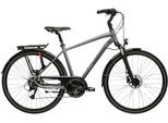 Trekkingrad KROSS "Trans 4.0 grau 24 Gänge" Gr. 53, grau, schwarz, Fahrräder, Herren, 53cm, 28 Zoll (71,12cm) hinten: 28 Zoll (71,12cm)