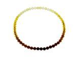 Kette ohne Anhänger OSTSEE-SCHMUCK "- Kugel 8 mm - Bernstein -" Gr. 45, braun (bernsteinfarben, braun), Halsketten, Damen, 45, Bernstein